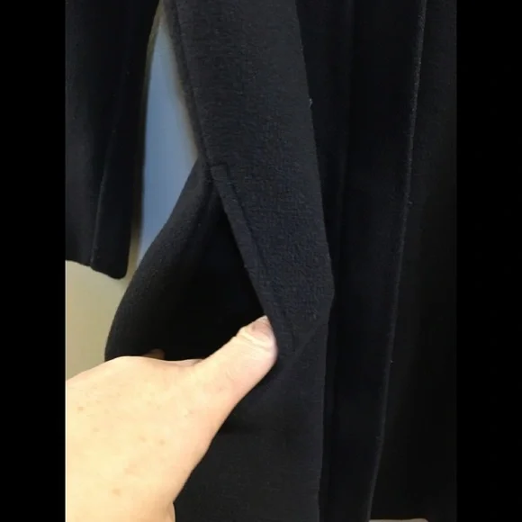 Eileen Fisher Zipper Wool Blend Cardigan Sweater Coat Black OH. - Picture 5 of 9